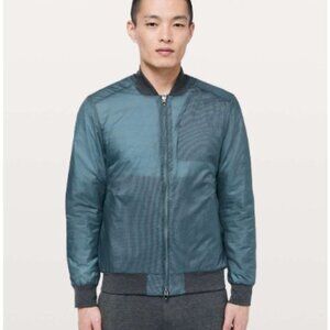 Lululemon Accedo Bomber *Reversible lululemon Lab Mystic Green / Deep Fuschia S